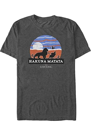 Disney Unisex The Lion King Sunset Stroll Organic Short Sleeve T-shirt, , M