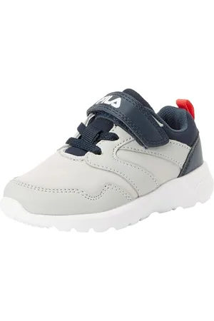 Fila Jungen Unisex Kinder FOGO Velcro TDL Sneaker, Gray Violet Navy, 23 EU