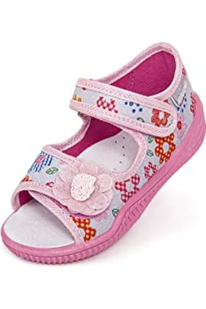 Vi-Gga-Mi Hania Slipper, Grey/Pale pink, 21 EU