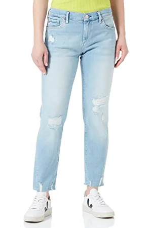 True Religion Damen LIV Jeans, Blue, Regular