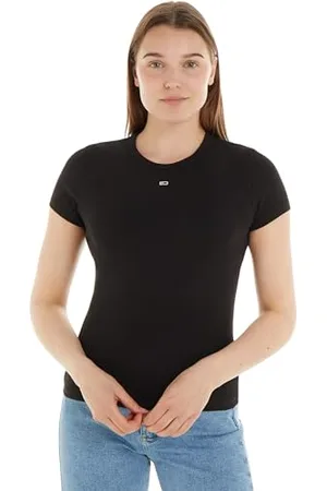 Tommy Hilfiger Damen Tjw Slim Essential Rib Ext Dw0dw17383 Langarmhemd, , S EU