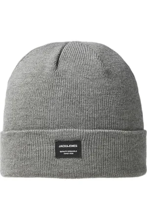 JACK & JONES Herren Jjdna Beanie Noos Strickm tze, Grau (Grey Melange Grey Melange), Einheitsgröße