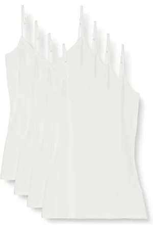Amazon Damen Strick-Lagen-Camisole mit V-Ausschnitt in schmaler Passform (erhältlich in Übergrößen), 4er-Pack, , XL Große Größen