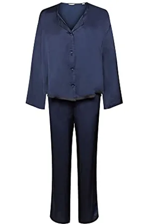 ESPRIT Damen Satin Colour Block Cve Pyjamaset, , 44 EU