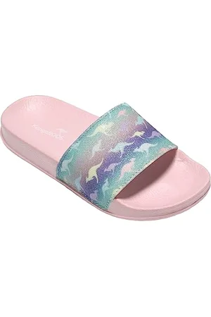KangaROOS K Shine Slides, Rose/Animal, 31 EU