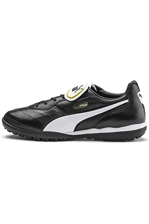 PUMA Unisex King TOP TT Fußballschuhe, Black White, 47 EU