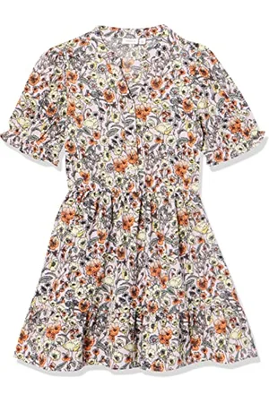 NAME IT Mädchen NKFJILIMA SS Dress Kleid, Dark Sapphire, 116