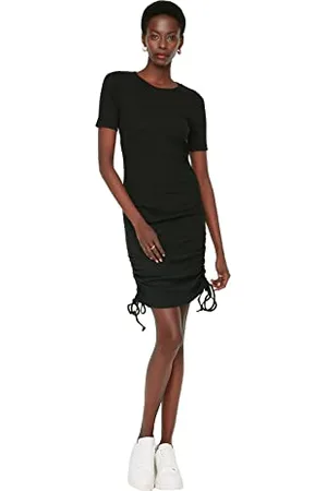 Trendyol Damen Side Shirred Knitted Dress, , L EU