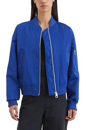 Marc O’ Polo Marc OߴPolo Damen Blouson gefüttert wasserabweisend, Blau (Shiny Blue), 32