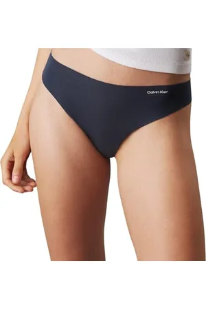 Calvin Klein Damen 3 Pack Thong (Mid-Rise) 000QD5219E Stringtangas, , XL