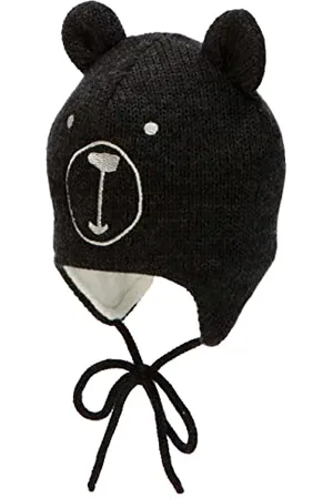 Sterntaler Baby Jungen Strickmütze Baby Strickmütze Mütze - Baby Strickmütze, Mütze Baby - aus Wolle mit Bindeband - , 43