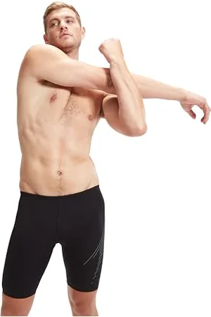 Speedo Hyperboom Placement Schwimmhose für Herren, /Grau, 38