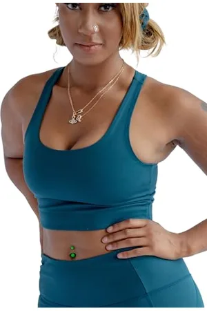 GIRLFRIEND COLLECTIVE Paloma Racerback Sport BH Damen BLau I Comfy BH Damen ohne Bügel in verschiedenen Größen und Farben I Sport BH Damen Starker Halt für jedes Alter