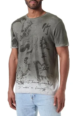 Key Largo Herren MT Tiger Round T-Shirt, , 56