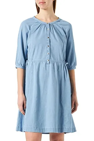 Tamaris Damen Feminines Denim Kleid ANACO Blau 40