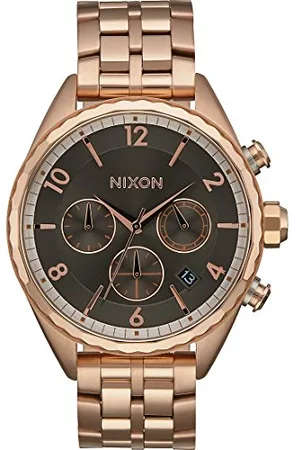 Nixon Damen Chronograph Quarz Uhr mit Edelstahl Armband A993-2046-00