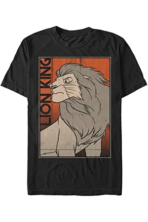 Disney Unisex The Lion King Comic King Organic Short Sleeve T-shirt, , XXL