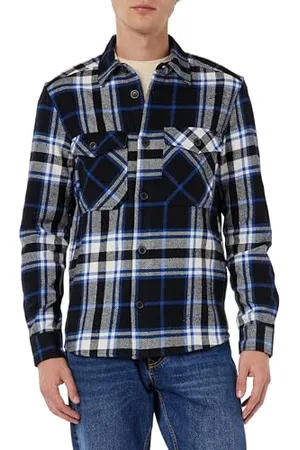 Only & Sons Herren Onsmilo Life Ovr Check Ls Shirt Noos, , XL