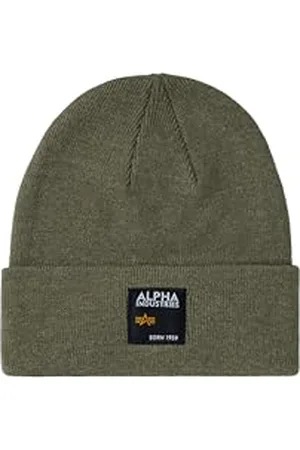 Alpha Industries Unisex Label Beanie-Mütze, , Talla Única