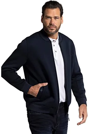 JP 1880 Herren große Größen Übergrößen Menswear L-8XL Scuba-Jacke FLEXNAMIC®, Blouson, Collegekragen 5XL 782682730-5XL