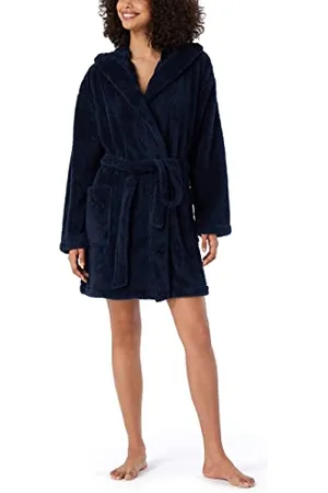 Schiesser Damen Kuschelig Und Warm Mit Kapuze - Teddy Fleece Bademantel, , S EU