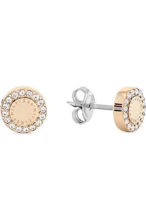 Tommy Hilfiger Jewelry Steckerohrringe für Damen aus Edelstahl verziert mit Kristallen - Erhältlich aus Gold, Rotgold oder Silber