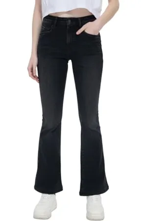 LTB LTB Damen Jeans Novi - High Waist - Flared Fit - Schwarz W27-W34 Stretch, Größe:30W / 30L, Farbe:15193-55201 Oriane Wash