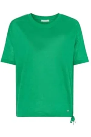 Brax Damen Style Candice Linen Single Jersey Solid T-Shirt, , 38
