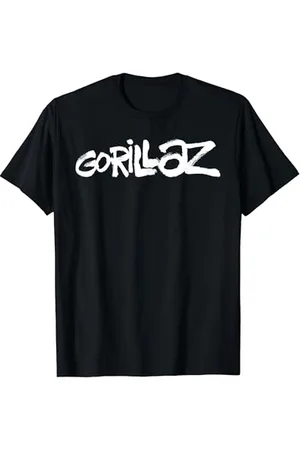 Gorillaz White Paint Brush Logo T-Shirt
