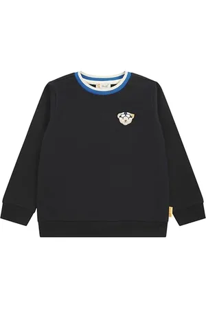 Steiff Sweatshirt EU Größe 92 Navy, Jungen Langarm-Sweatshirt, Longsleeve für Kinder, Pullover langärmelig, Kinderoberteil, ideales Basic Shirt, bequem und weich, waschmaschinenfest