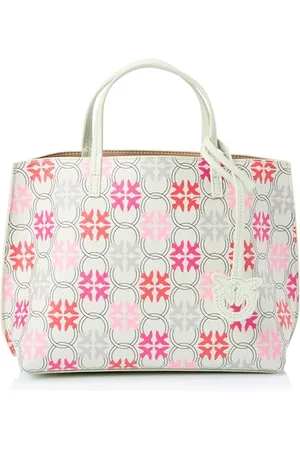 Pinko Damen Shopping Medium Leder mit Logodruck Tasche
