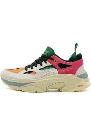 Brand Black BRANDBLACK Unisex Modell Saga 130 | Farbe: Orange-weiß | Größe 45 (EU) / 11 (US) Sneaker