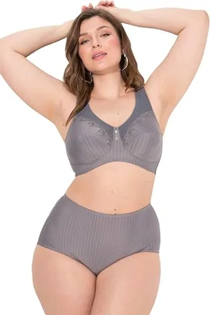 Ulla Popken Damen Entlastungs, Bügel, Strassanhänger, Cup C-G BH, , 100F