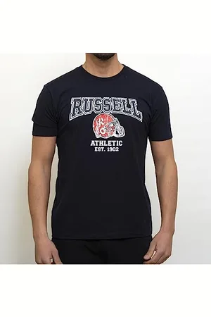 Russell Athletic A30421-NA-190 State-S/S Crewneck Tee Shirt T-Shirt Herren Navy Größe S