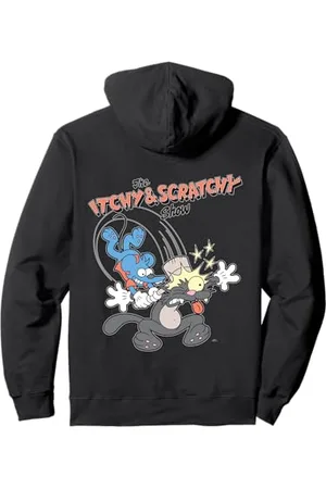The Simpsons Die Simpsons Itchy & Scratchy Hammer Klassisches Cartoon-Chaos Pullover Hoodie