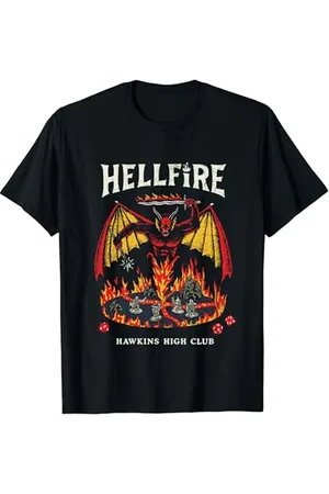 Stranger Things Poster „ Hellfire Club“, Hawkins High DND, Retro-Design T-Shirt