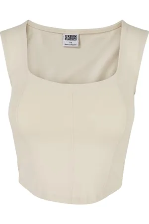 Urban classics Damen TB5992-Ladies Short Corsage Top Trägershirt/Cami Shirt, , 3XL