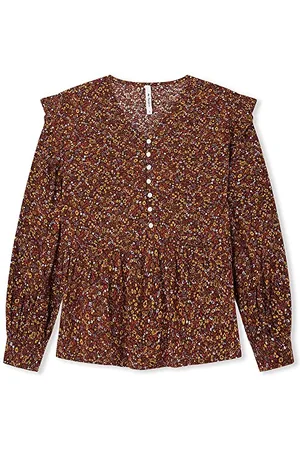 Pepe Jeans Mädchen Zea Blouse, Brown (Truffle), 4 Years