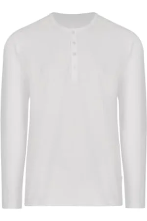 Trigema Herren 637504 Langarmshirt, (Weiss 001), Small