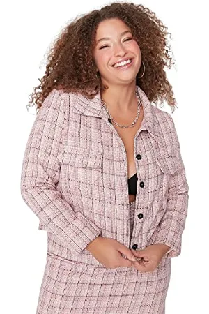 Trendyol Große Größen in Jacke - Mehrfarbig - Normal