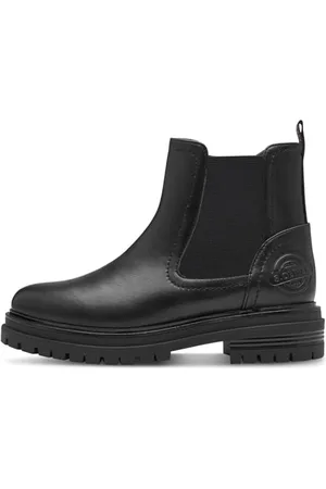 QS by s.Oliver Damen Chelsea Boots mit Reißverschluss Elegant, (Black), 39 EU