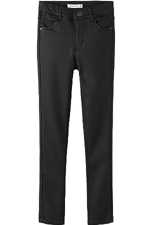 NAME IT Mädchen Nkfpolly Dnmcoated 7676 Hw Pant Noos Hose, , 158 EU