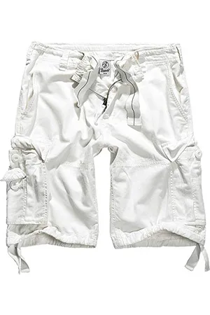 Brandit Herren Vintage Shorts Basic White XXL