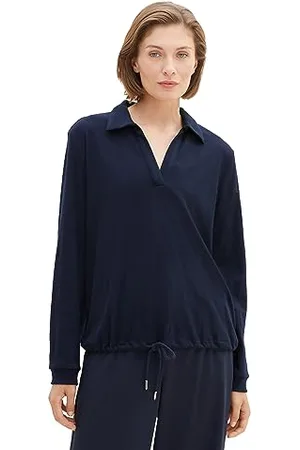 TOM TAILOR Damen 1039779 Polo Sweatshirt, 10668-sky Captain Blue, M