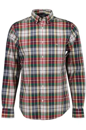 GANT Herren REG POPLIN Tartan Check Shirt Hemd, , L