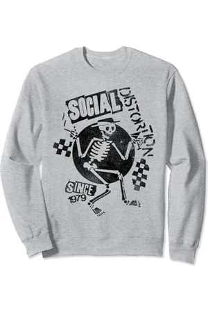 Social Distortion Offizielles Black Spray Skelly Sweatshirt