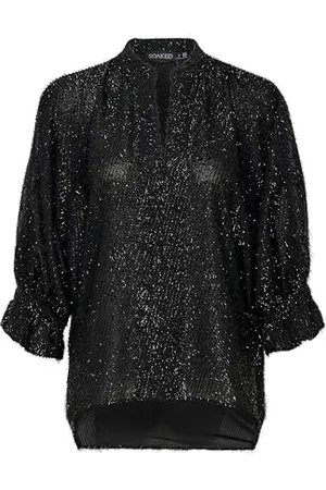 Soaked in Luxury Damen Sllia Amily Bluse Loose Fit 3/4 Sleeve Shirt, , M