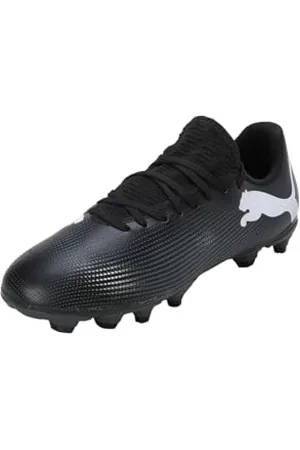 PUMA Soccer Shoe Unisex Kinder, Black White, 31 EU