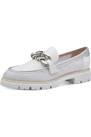 Marco Tozzi Damen Slipper Elegant Vegan, Weiß , 37 EU