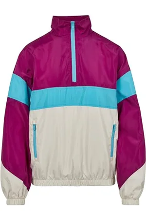 Urban classics Damen Jacke Ladies 3-Tone Stand Up Collar Pull Over Jacket, Mehrfarbig ( 01726), X-Large (Herstellergröße: XL)